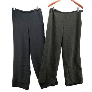 Vintage Armani Dress Pants Lot Womens 10 12 Gray Straight Leg Classic Business